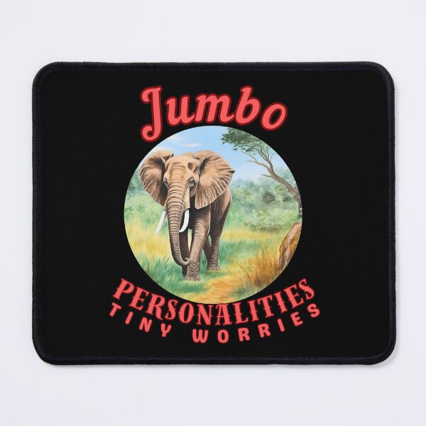 Item preview, Jumbo Personalities, Tiny Worries. colorful elephant designed and sold by ElephantVibes.