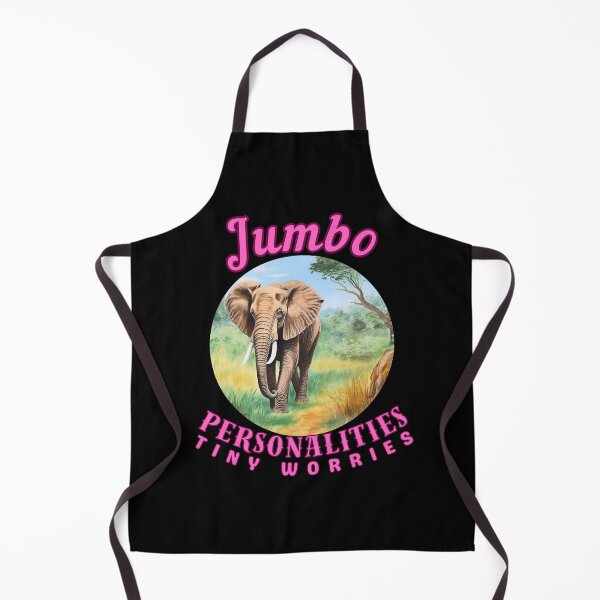 Item preview, Jumbo Personalities, Tiny Worries. elephant head designed and sold by ElephantVibes.