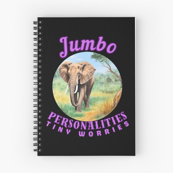 Item preview, Jumbo Personalities, Tiny Worries. elephant face designed and sold by ElephantVibes.