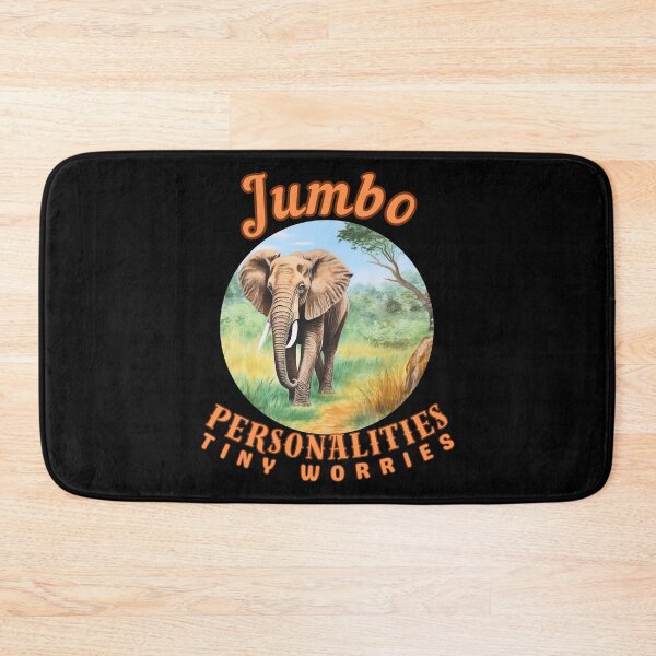 Item preview, Jumbo Personalities, Tiny Worries. elephant portrait designed and sold by ElephantVibes.