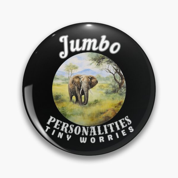 Item preview, Jumbo Personalities, Tiny Worries. surreal elephant designed and sold by ElephantVibes.