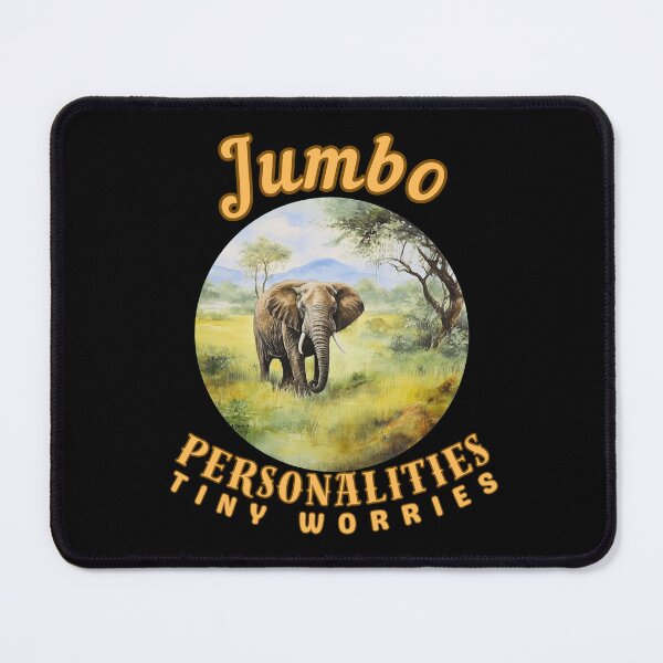 Item preview, Jumbo Personalities, Tiny Worries. watercolor elephant designed and sold by ElephantVibes.