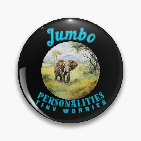 Item preview, Jumbo Personalities, Tiny Worries. adorable elephant designed and sold by ElephantVibes.