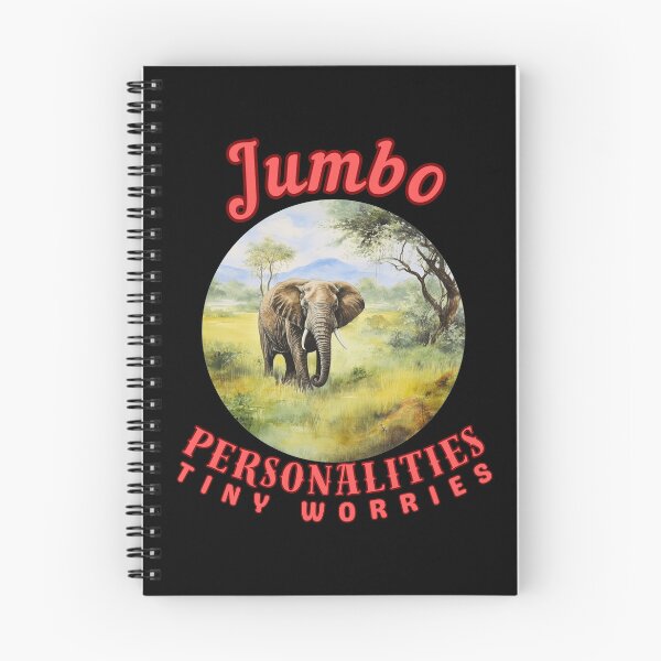 Item preview, Jumbo Personalities, Tiny Worries. happy elephant designed and sold by ElephantVibes.