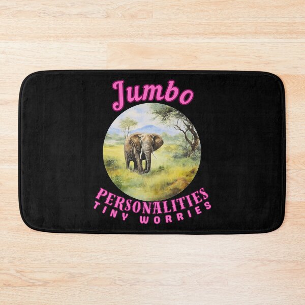 Item preview, Jumbo Personalities, Tiny Worries. elephant saying designed and sold by ElephantVibes.
