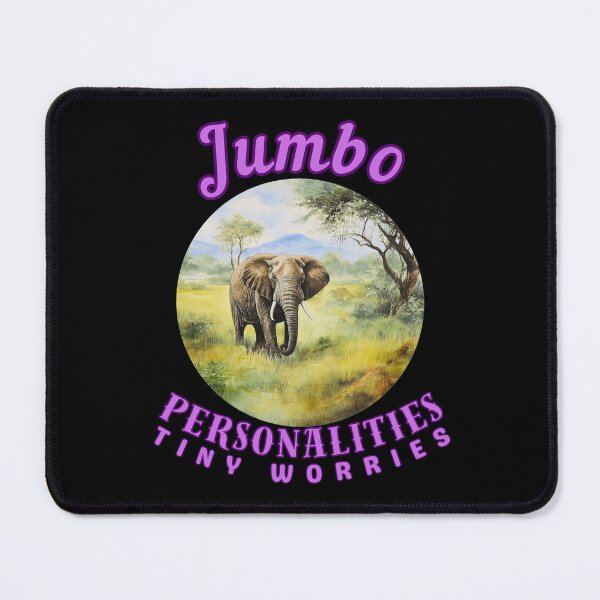 Item preview, Jumbo Personalities, Tiny Worries. elephant quote designed and sold by ElephantVibes.