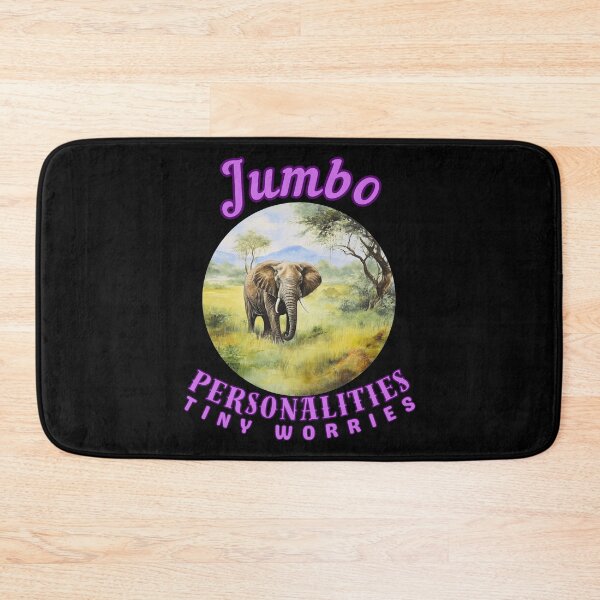 Item preview, Jumbo Personalities, Tiny Worries. elephant quote designed and sold by ElephantVibes.