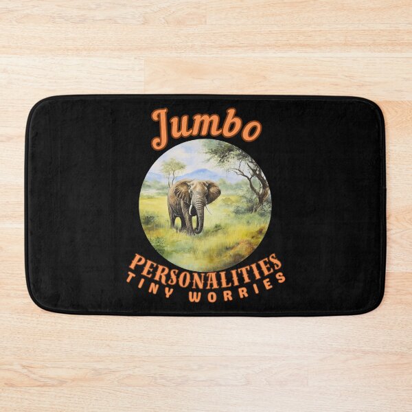 Item preview, Jumbo Personalities, Tiny Worries. african elephant designed and sold by ElephantVibes.