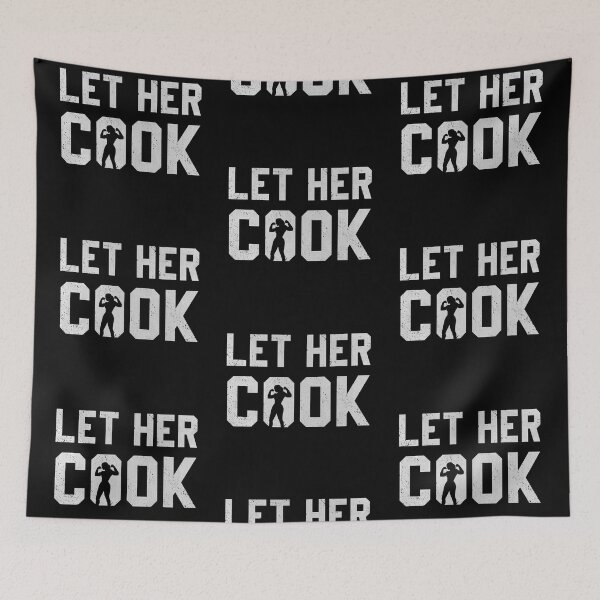 Item preview, Let Her Cook in Grey designed and sold by DataTrax.