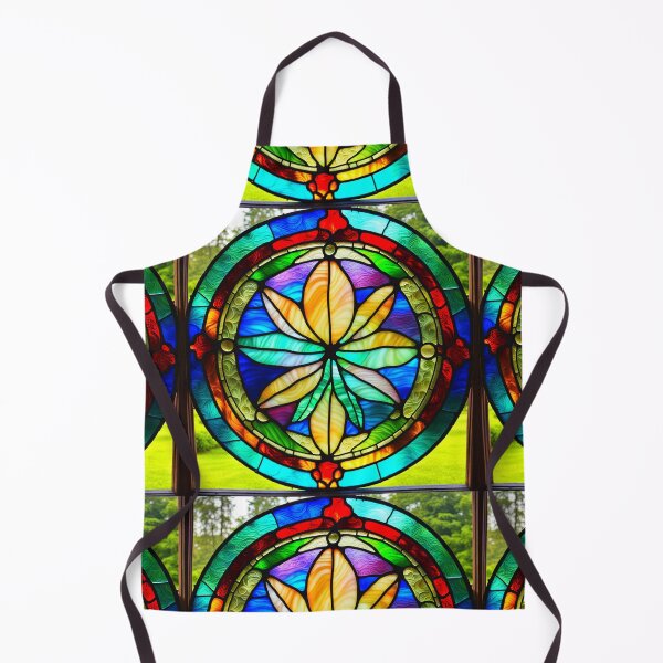 Item preview, MERRIJUANA #2~CANNABIS MARIJUANA GANGA GOD'S MEDICAL PLANT~Stained Glass Art Print~Stoner Weed Pot Head~Party Decoration~Birthday Christmas Gift~Favor designed and sold by Spinning Plates 360.