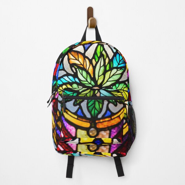 Item preview, MERRIJUANA #3~CANNABIS MARIJUANA GANGA GOD'S MEDICAL PLANT~Stained Glass Art Print~Stoner Weed Pot Head~Party Decoration~Birthday Christmas Gift~Favor designed and sold by Spinning Plates 360.