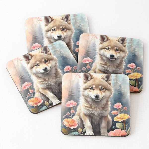 Item preview,  001 Cute Wolf designed and sold by Alexis Art Collection.