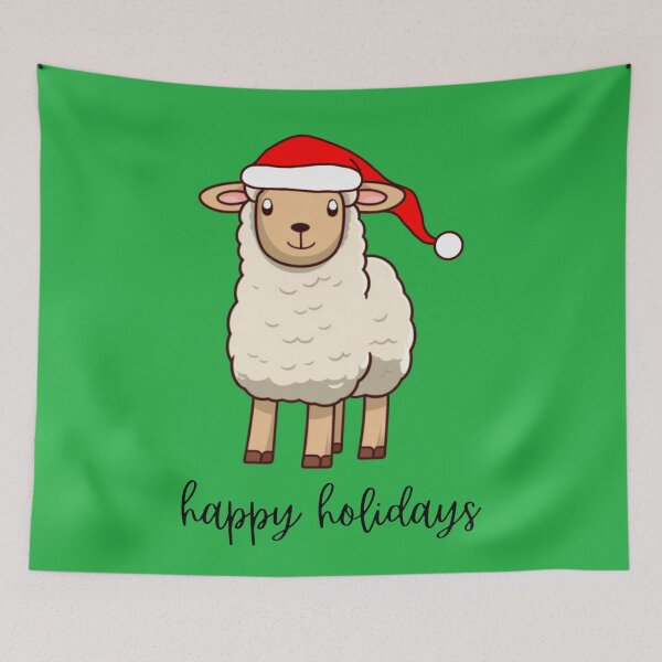 Item preview, Happy Holidays Sheep designed and sold by knitlikegranny.