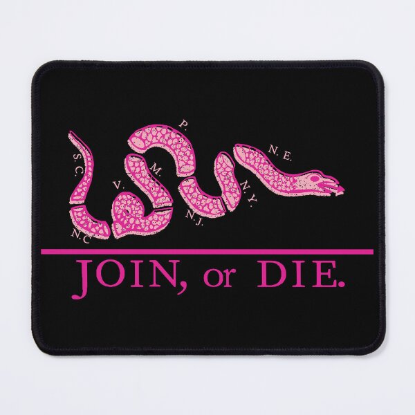 Item preview, Distressed 80s Pink Join or Die designed and sold by pelagio.
