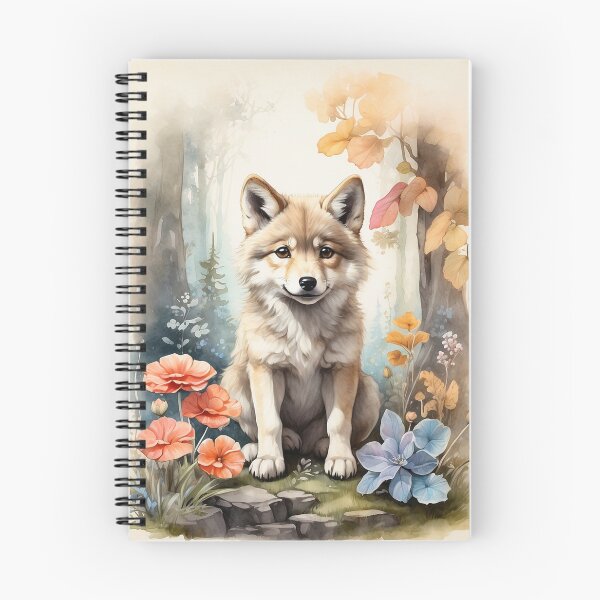 Item preview, 002 Cute Wolf designed and sold by Alexis Art Collection.