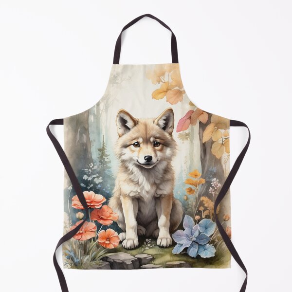 Item preview, 002 Cute Wolf designed and sold by Alexis Art Collection.