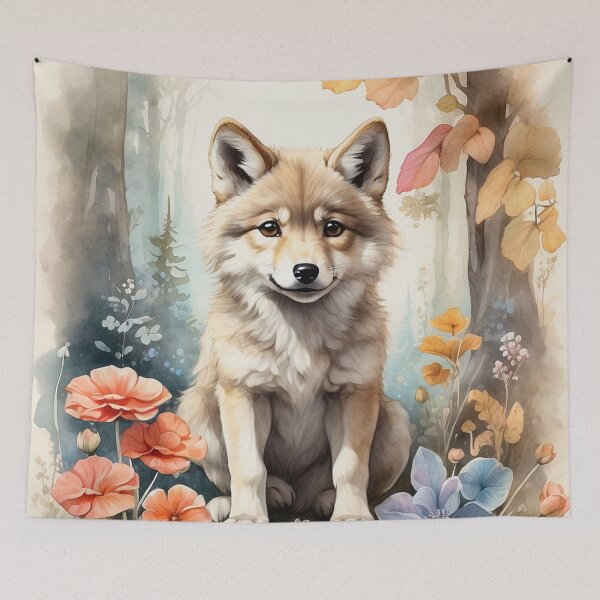Item preview, 002 Cute Wolf designed and sold by Alexis Art Collection.