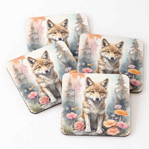 Item preview,  003 Cute Wolf designed and sold by Alexis Art Collection.