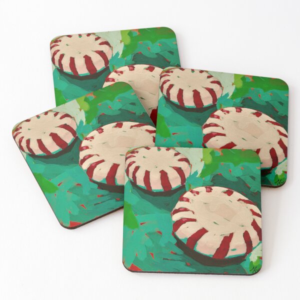 Item preview, Popping Holidays Peppermints painting is perfect for those in your life who love sweets.  This design of iconic candies looks like you could pick them up & eat off the canvas.  designed and sold by jenkcole08.