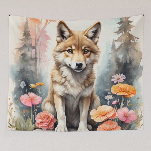 Item preview,  003 Cute Wolf designed and sold by Alexis Art Collection.