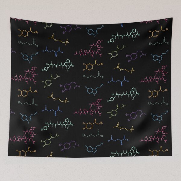 Item preview, Neurotransmitters Happy Chemicals Sticker Sheet designed and sold by GrellenDraws.