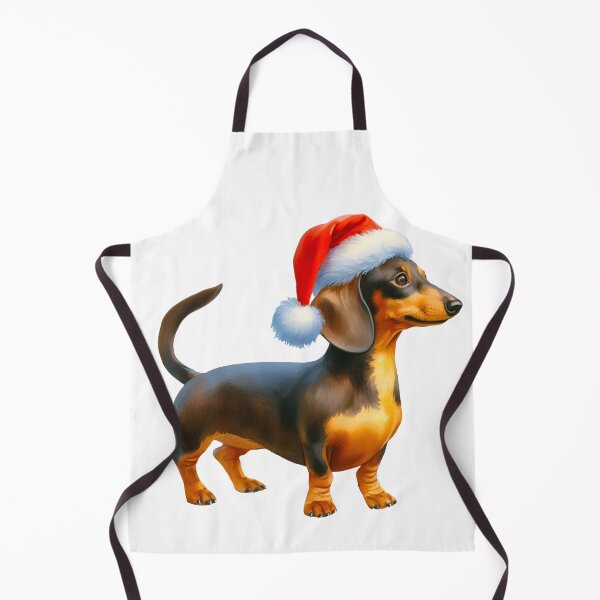 Item preview, Santa Paws- Dachshund in Santa Hat - Christmas Dog designed and sold by Star-Fragment.