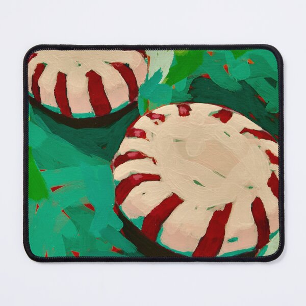 Item preview, Popping Holidays Peppermints painting is perfect for those in your life who love sweets.  This design of iconic candies looks like you could pick them up & eat off the canvas.  designed and sold by jenkcole08.