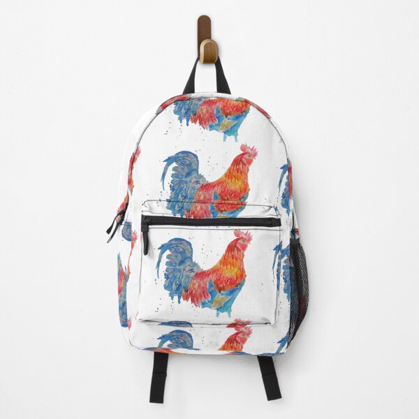 Item preview, Rooster Chicken Watercolor Painting on White designed and sold by Sarah Rajkotwala.