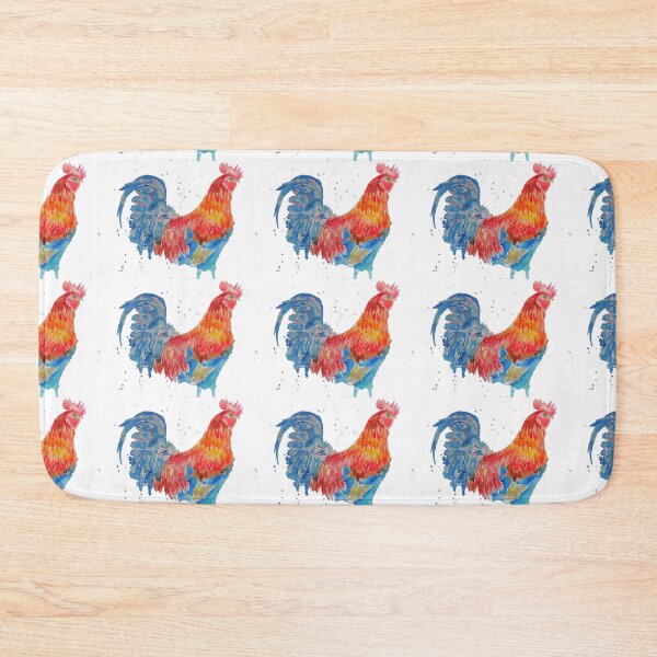Item preview, Rooster Chicken Watercolor Painting on White designed and sold by Sarah  Rajkotwala.