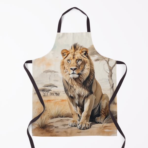 Item preview, 001 Cute Lion in a Serengeti Scene designed and sold by Alexis Art Collection.