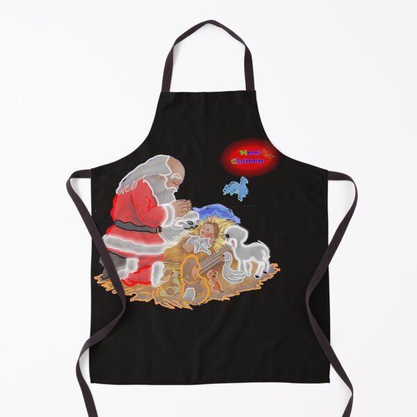 Item preview, MERRY CHRISTMAS - SANTA CLAUS AND BABY JESUS NEON ART designed and sold by Timothy Forder.