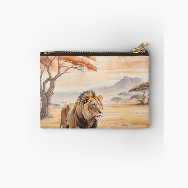 Item preview, 002 Cute Lion in a Serengeti Scene designed and sold by Alexis Art Collection.