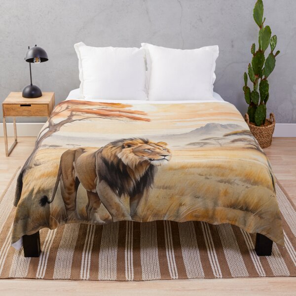 Item preview, 002 Cute Lion in a Serengeti Scene designed and sold by Alexis Art Collection.