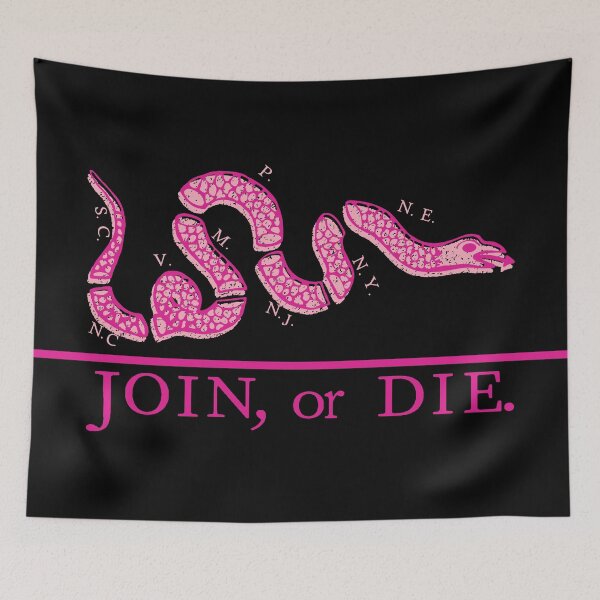 Item preview, Distressed 80s Pink Join or Die designed and sold by pelagio.
