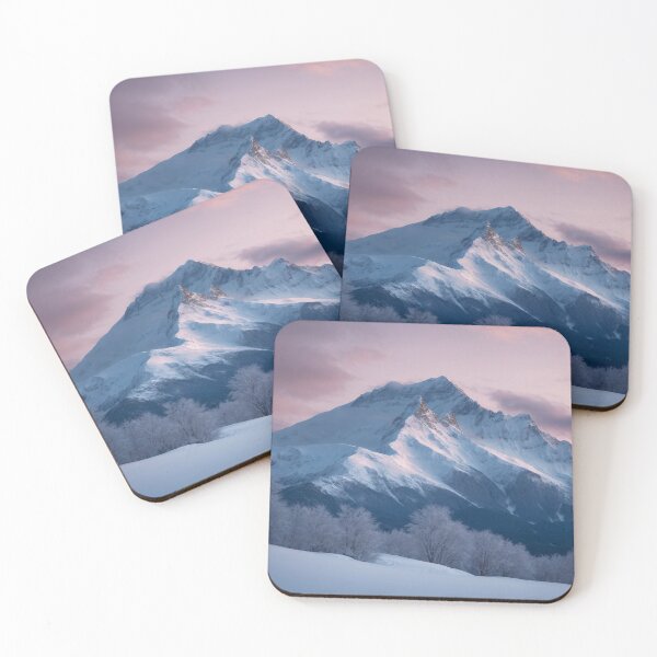 Item preview, Snow covered mountain in a morning sky designed and sold by Evolvity.