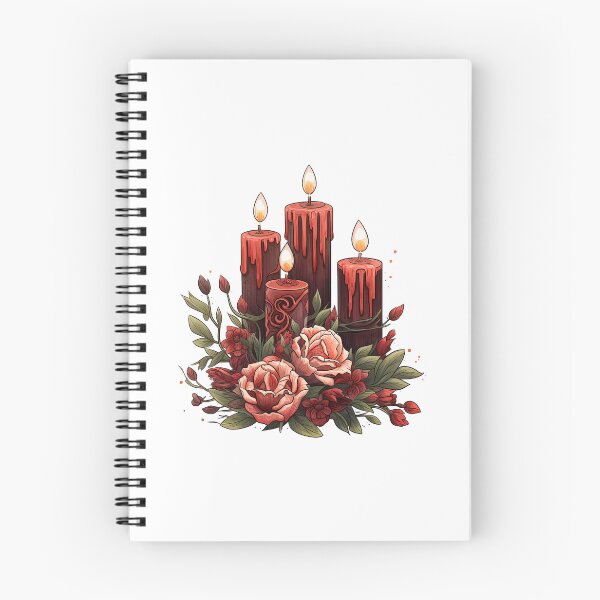 Item preview, Watercolor OxBlood Witch's Candle designed and sold by Mandayartstudio.