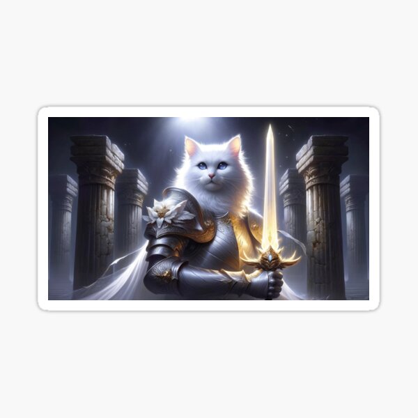 Artikel-Vorschau von Die Mahnwache der Paladinkatze, designt und verkauft von PurrPatterns.