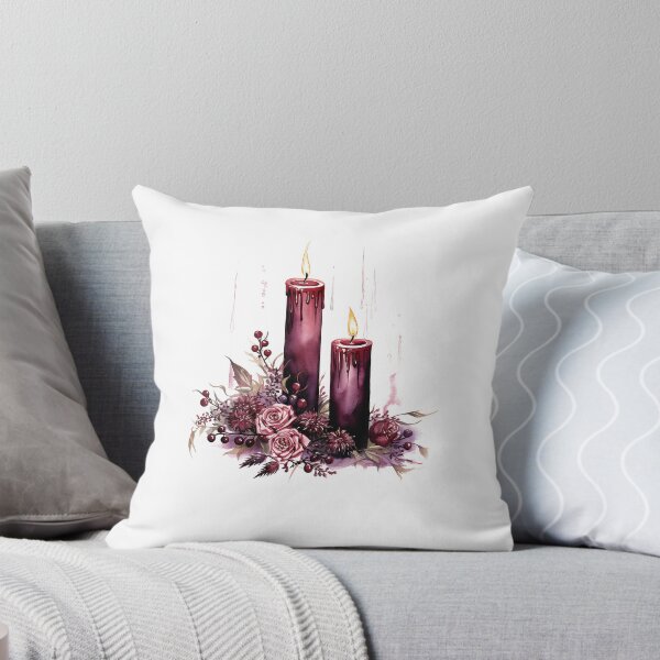 Item preview, Watercolor OxBlood Witch's Candle designed and sold by Mandayartstudio.