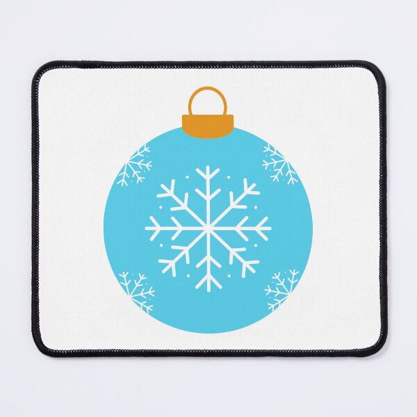 Item preview, Blue Christmas ball with snowflakes designed and sold by Anngozza2.