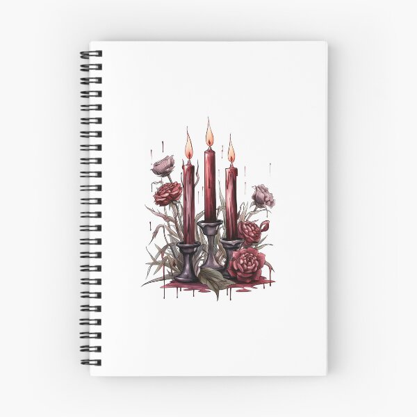 Item preview, Watercolor OxBlood Witch's Candle designed and sold by Mandayartstudio.