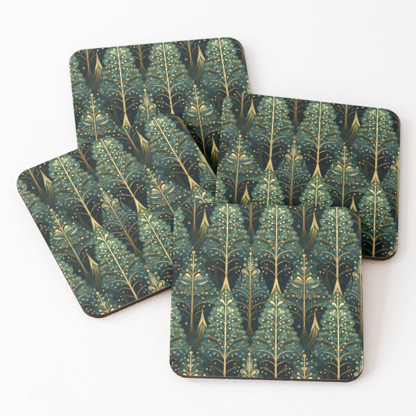 Item preview, Christmas trees arts and crafts style #3 designed and sold by darkartsflowers.