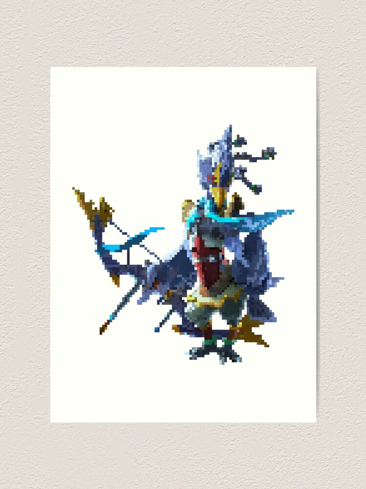 pixel revali art print by willow296 redbubble redbubble