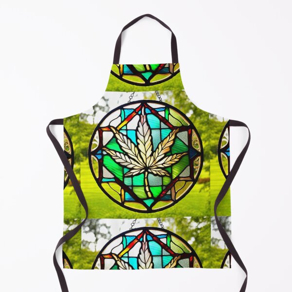 Item preview, MERRIJUANA #10~CANNABIS MARIJUANA GANGA GOD'S MEDICAL PLANT~Stained Glass Art Print~Stoner Weed Pot Head~Party Decoration~Birthday Christmas Gift~Favor designed and sold by Spinning Plates 360.