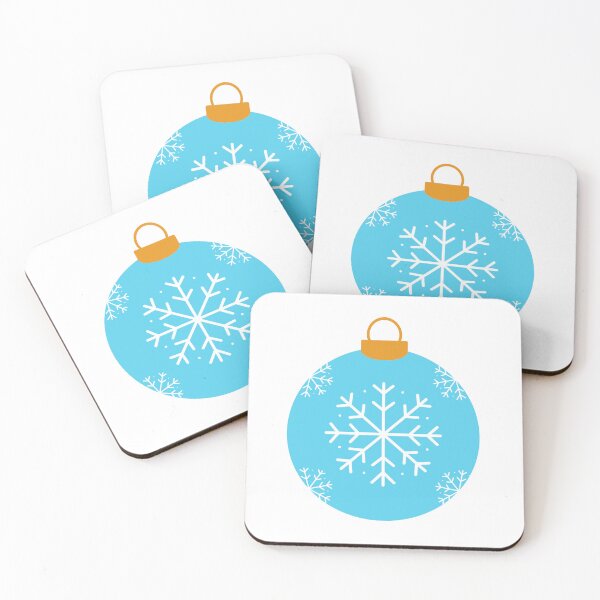 Item preview, Blue Christmas ball with snowflakes designed and sold by Anngozza2.