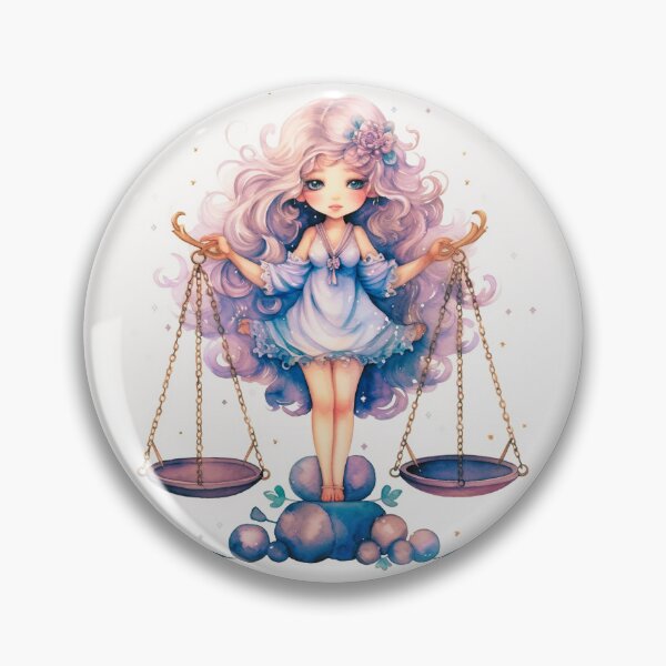 Item preview, Cute Libra zodiac- Horescope/SunSign Theme  on white back ground designed and sold by CosmicNook1.