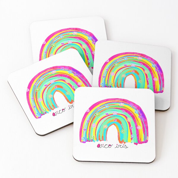 Item preview, colorful rainbow with flowers designed and sold by Karina Kamenetzky.