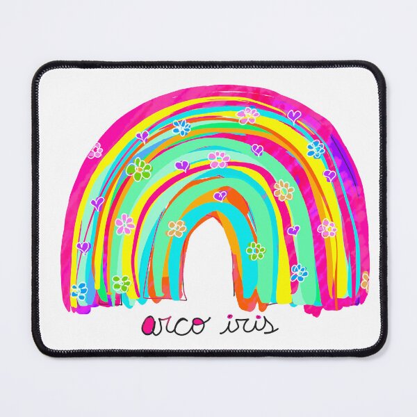 Item preview, colorful rainbow with flowers designed and sold by Karina Kamenetzky.