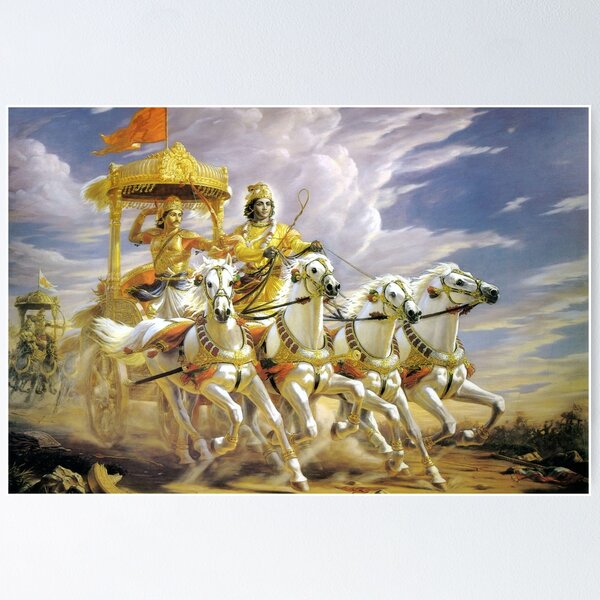 Item preview, Krishna Arjuna Mahabharata designed and sold by royrahul.