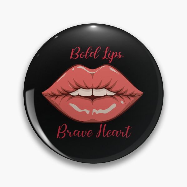 Item preview, Red Lips, Bold Lips, Brave Heart  designed and sold by Pelastore.