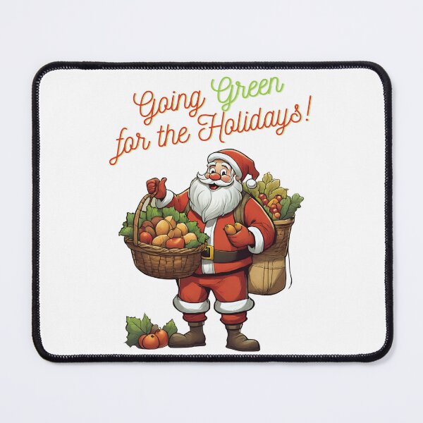 Item preview, Going Green Santa Holiday Christmas Xmas Health Fitness Gifts designed and sold by healthnuthols.